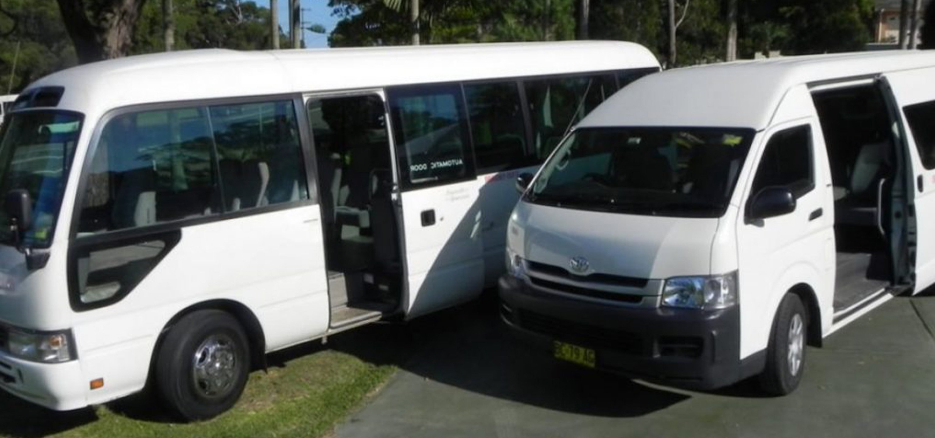 Transfer minibuses in Tanzania