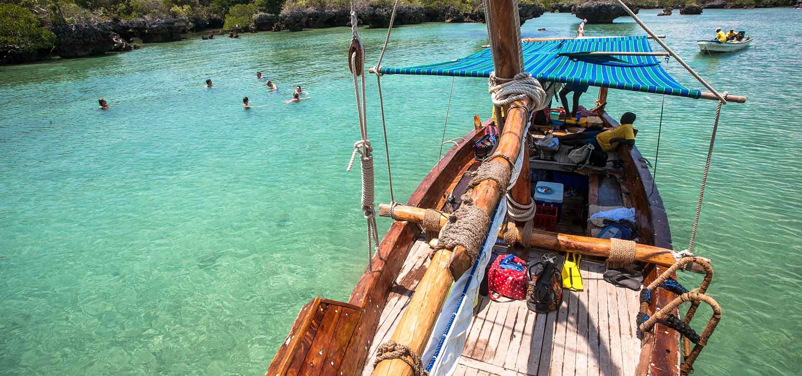 Dhow sailing on the Zanzibar coast